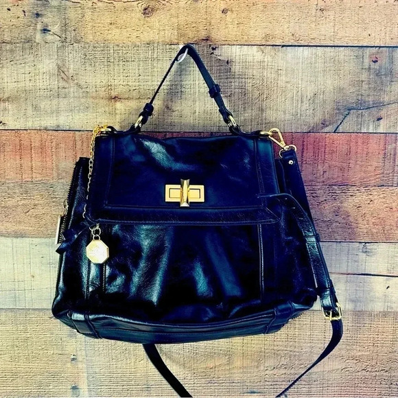 NWOT Belle Badgley Mischka Leather Bag - Picture 1 of 13